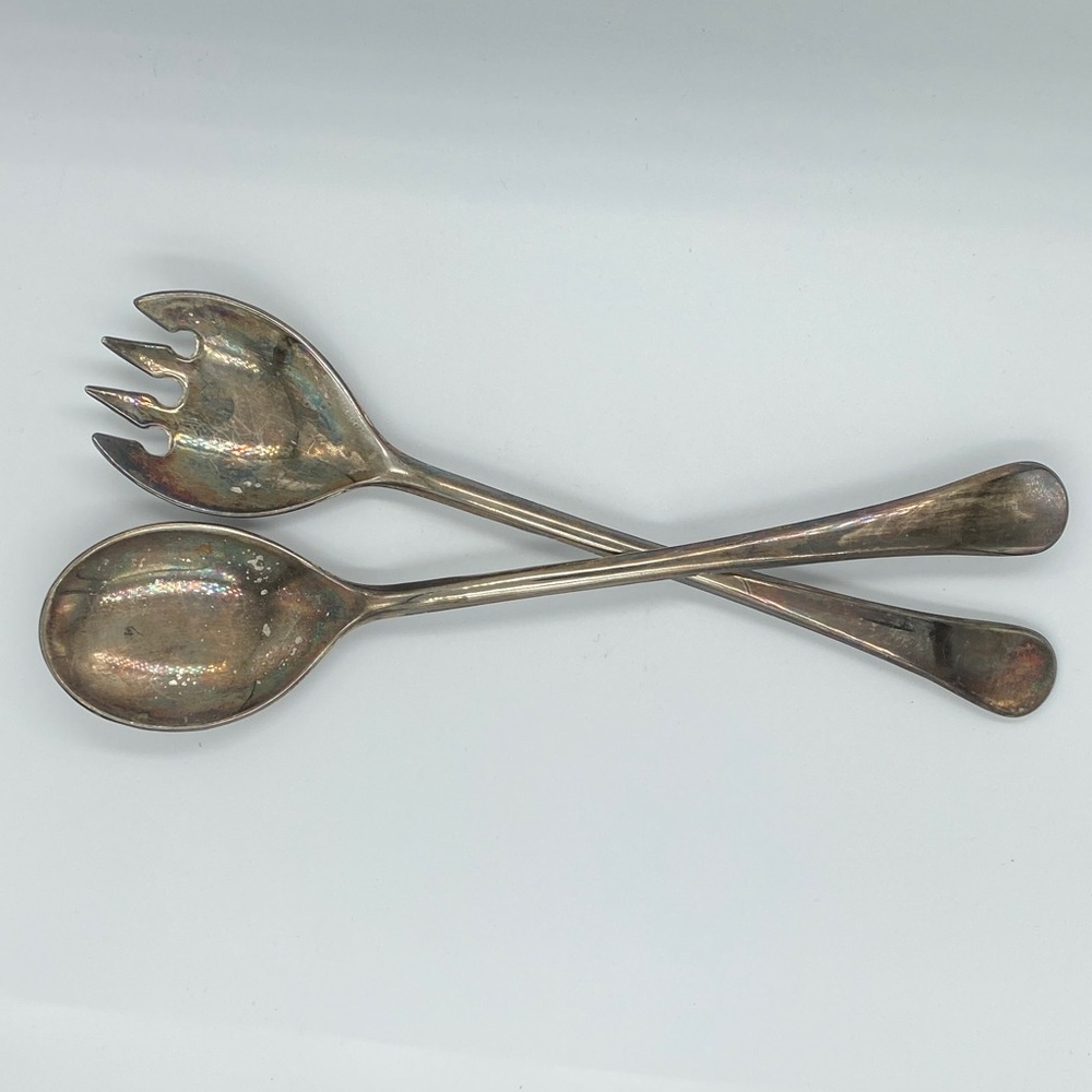 Silver Plated Salad Serving Set